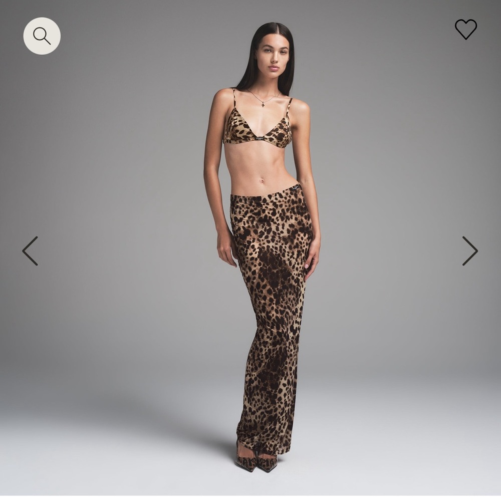 SOLD 🐆 NWT Dolce&Gabbana X SKIMS Milky Sheer Long Skirt Size M🐆